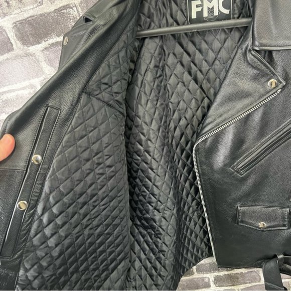 NWT FMC Superstar Men's Motorcycle Leather Jacket - Picture 5 of 16